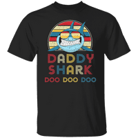 Графичка Америка маица со ајкула за тато за машка маица на Денот на таткото