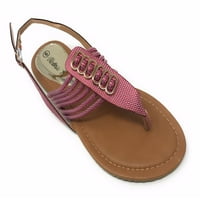 Викторија К Текстурирани сандали со мулти -кабел