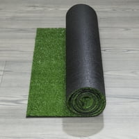 Водоотпорен водоотпорен вештачки вештачки трева килим за палуба за миленичиња, 2'7 5 ', зелена