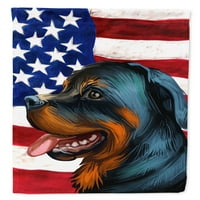 Ротвајлер Куче Американско Знаме Знаме Платно Куќа Големина