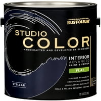 Ellвездена, 'рѓа-Олеум студио за внатрешна боја во боја + буквар, рамна завршница, галон