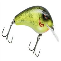 Booyah BYFL Fle Crankbait 1 4 1 2oz, Chartreuse Blackback