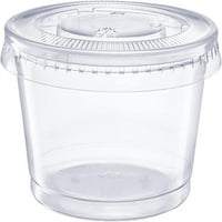 Удобен Пакет 3. Оз Примерок Чаши Мали Пластични Контејнери Со Капаци, 50-Пакет