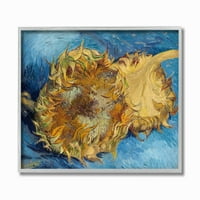 Сончогледи на Слупел Индустри, жолто сино ван Гог Класично сликарство врамена wallидна уметност од Винсент ван Гог