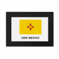 Американско Државно Знаме Контури Ново Мексико Десктоп Фото Рамка Орнаменти Слика Уметност Сликарство