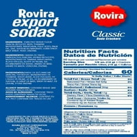 Rovira Export Soss Classic Crackers, Оз, кутија