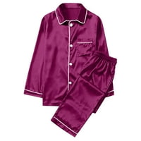 Родител Дете Облека Пижами Родител-Дете Облека Поставува Мека И Удобност Долги Ракави Блуза И Дното Салон Дозвола
