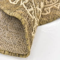 Уникатен разбој го асортиман на отворено гроздобер геометриски килим или тркач