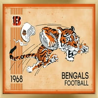 Синсинати Бенгалс - Ретро лого 14,72 22,37 Постер