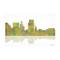 Марлен Вотсон 'Boise Idaho Skyline 1' Canvas Art