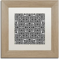 Трговска марка ликовна уметност alhambra Canvas Art by Color Bakery White Matte, рамка за бреза