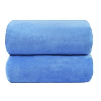 Комплети за крпи за бања со микрофибер - Дополнително апсорбирање, брзо сушење, сино