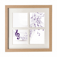 Flappg Виолетова Музика Белешки Бела Рамка Ѕид Маса Дисплеј Слика