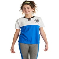 Правда девојки j-sport кратка ракав чипка маица, големини xs-xxl