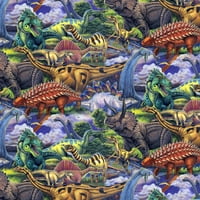 Дејвид текстил памук 36 44 диносауруси памучна прецизна ткаенина, секоја