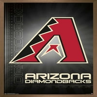 Arizona Diamondbacks - постер за wallидови на лого, 22.375 34