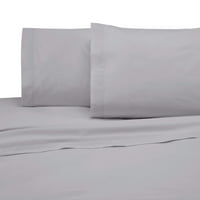 Marte Thread Count памук богата перница сет од 2- стандардни перници - отпорни на брчки - покривка за перница за кревет - 20