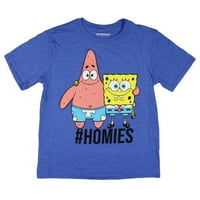 Детски Плоштади Момчиња Патрик Ѕвезда HOMIES Tee Маица Crewneck