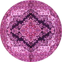 Ахгли Компанија Затворен Круг Медалјон Розова Традиционална Област Килими, 3 ' Круг