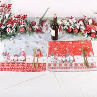 Божиќни пласмати Дедо Мраз Снежен човек на снежникот за украси за Божиќни трпезарии