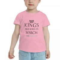 Кралевите Се Родени Во Март Смешни Мали Маици За Момчиња Девојки
