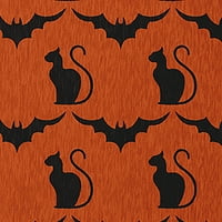 Едноставно мачки мачки и лилјаци Сиена за Ноќта на вештерките Ченил област, 3 '5'