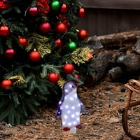 Викакиозе Осветлени Пингвин Божиќ Отворен Двор Украси, Блескав Пингвин Со Батерија Осветлена Надворешен Декор, Вештачки Претходно