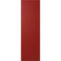 Ekena Millwork 18 W 41 H True Fit PVC Diagonal Slat модерен стил фиксирани ролетни за монтирање, оган црвено