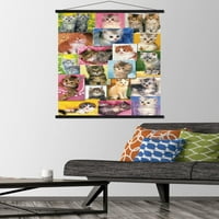 Кит Кимберлин - Мачиња Колаж Ѕид Постер Со Дрвена Магнетна Рамка, 22.375 34
