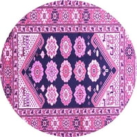 Ахгли Компанија Затворен Круг Персиски Виолетова Традиционална Област Килими, 3 ' Круг