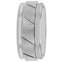 Mens Tantalum Grooved Band Band