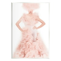 Tuphely Pink Fluffy Fashion Pature Beauty & Fashion Painting Wallидна плоча Необраната уметничка печатена wallидна уметност