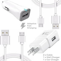 Ixir Motorola Moto Charger Micro USB 2. Кабелски комплет од Ixir - {wallиден полнач + полнач за автомобили + 2Cable} Вистинско