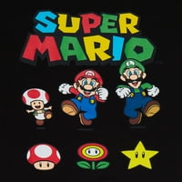 Супер Марио Бојс Марио и Пријатели Графички маици, 2-пакувања, големини 4-18