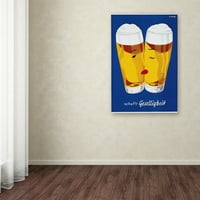 Трговска марка ликовна уметност „пивото создава дружеубивост“ платно уметност од гроздобер лавои