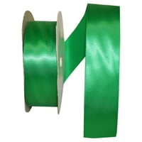Reliant Ribbon Single Face Satin All Iimes Emerald Green Polyester Ribbon, 1800 1,5