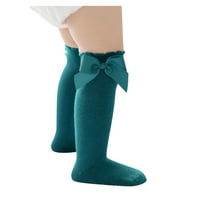 Бебешки Чорапи Мали Деца Девојки Цврсти Чорапи Високи До Колена Принцеза Со Должина На Средно Теле