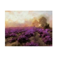 Алонзо Саундерс „Виолетова село“ на платно јас