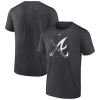 Машки фанатици брендирани со Хедер јаглен Атланта Храбри критични за маица за успех