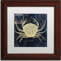Трговска марка ликовна уметност поморски блуз III платно уметност по пекара во боја, бела мат, дрвена рамка
