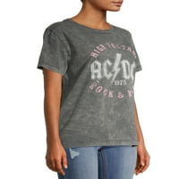Греј од Грејсон Социјална женска AC DC Краток ракав графичка маица