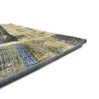Уникатен разбој глиф на отворено геометриски килим или тркач