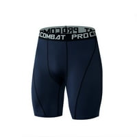 Јубнлви машки панталони Машки Секојдневен Фитнес Апсорпција На Пот Брзо Сушење Еластични Спортски Кратки Панталони Морнарица