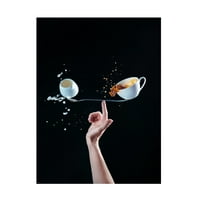 Дина Беленко „совршено избалансирано кафе“ платно уметност