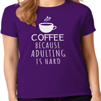 Графичка Америка Цитати за кафе, женска колекција на графички маици
