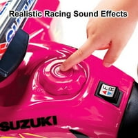 Kid Motorz ​​Suzuki ATV Quad Battery Powering играчка за возење - розова