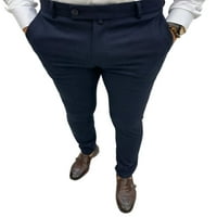 Колиша Мажи Секојдневен Бизнис Фустан Панталони Опремени Патент Молив Панталони Со Џебови Обични Панталони