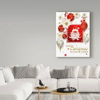 Трговска марка ликовна уметност „Божиќ светла композиција 1“ платно уметност од Марија Ритова