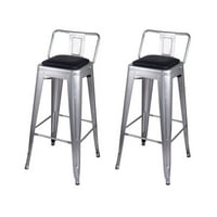 Artdeco Home Jolla 30 Столче со метал со метални шипки со кожено седиште на FAU