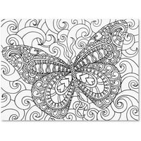 Трговска марка ликовна уметност Башфул Градина Пеперутка се искачува II Канвас уметност од Кети Г. Аренс